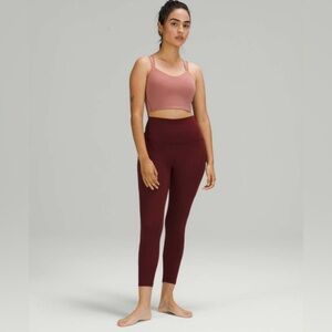 Lululemon sz 4 Align High Rise Pant with Pockets 25" Red Merlot great condition